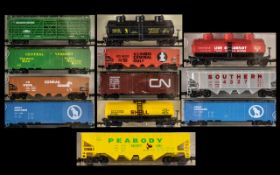 Model Power N GAuge/Scale Model Freight Cars - 12 Models in Total for Adult Collectors.