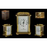 Matthew Norman Top Quality Brass Carriage Clock.