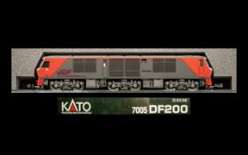 Kato Precision Railroad Models N Gauge 7005 DF 200 JR Freight Locomotive Orange Ends,