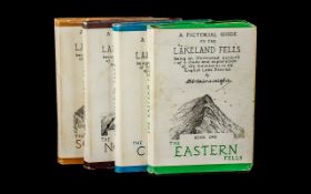 Alfred Wainwright: Four 'Pictorial Guide to The Lakeland Fells' (Books 1, 3, 4 & 5),