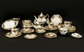 Royal Albert Old Country Roses Part Teaset (47) pieces approx.