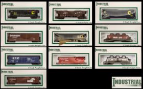 Industrial Rail N Scale Model Railway Freight Cars car.all boxed and as new, 10 in total.