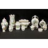 A Small Collection of Aynsley Wild Tudor and Pembroke Design (13) pieces in total. To include vases,