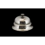 Edwardian Period - Dome Shaped Desk Top Silver Bell of Good Tone. Hallmark Birmingham 1905.