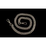 Edwardian Period Excellent Quality Silver Albert Watch Chain. Hallmark Birmingham 1904.