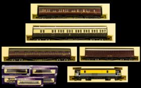 Dapol Model Railways N Gauge 1.148 Scale Models Railway Coaches 5 boxed in total.