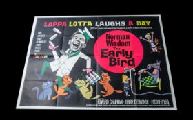 Cinema Poster For 'The Early Bird' Norman Wisdom, UK. Original Quad. 40 x 30". Issued 1965.