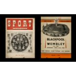 English 1948 Football Final Manchester Utd v Blackpool Souvenir Programmes (2), April 24th, 1948,