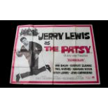 Cinema Poster for 'The Patsy' Jerry Lewis UK. Original Quad. Issued 1964. 40 x 30". Folded.