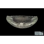 Lalique Crystal France Art Glass Bowl of pleasing form and design.