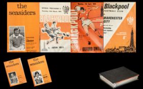 Excellent Collection of Official Blackpool Football Club Programmes For the Years 1967-1972.