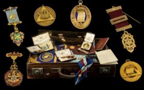 Collection of Masonic Regalia for Brother Henry Backhouse of Manor Lodge, Blackburn, No.