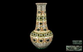 Jean Gerbino 1876 - 1966 Signed Micro Mosaic Vase Made for Vallauris. c.1930's.