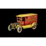 Tipp & Co Tinplate Clockwork Royal Mail Delivery Van, number plate TC 903,