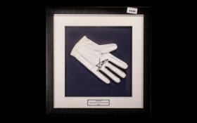 Golf Interest - Luke Donald Framed Signed Glove from 2012 Open Golf Championship at Royal Lytham. In