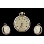 Thomas Bennett of Preston Heavy Silver Cased Open Faced Pocket Watch, hallmarked Chester 1870,