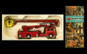 Corgi Toys Scale 1 - 48 Early Period Diecast Model 'Simon Snorkel' Red Fire Engine, No.