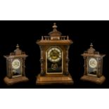 German HAC Wurttemberg 14 Day Striking Walnut Cased Mantel Clock, c1920,