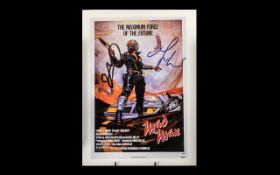 Mad Max Rare Poster Book Page Proof Signed By Mel Gibson &amp;