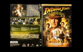 Indiana Jones DVD Cover Signed By Harrison Ford &amp;