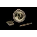 Three Silver Items, all fully hallmarked, comprising photo frame,