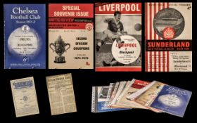 Excellent Collection of Official Football Programmes from 1950s/60s, eleven, all in good condition,