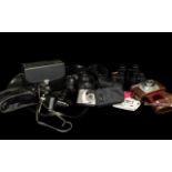 Collection of Cameras comprising Fujifilm Finepix HS10,
