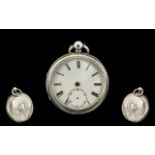 J P Bayliss of Stockport Signed 19th Century Silver Cased Fusee Keywind Pocket Watch, serial no.