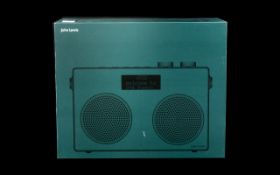 John Lewis DAB Radio in blue, with original box, mains and battery run, in as new condition.