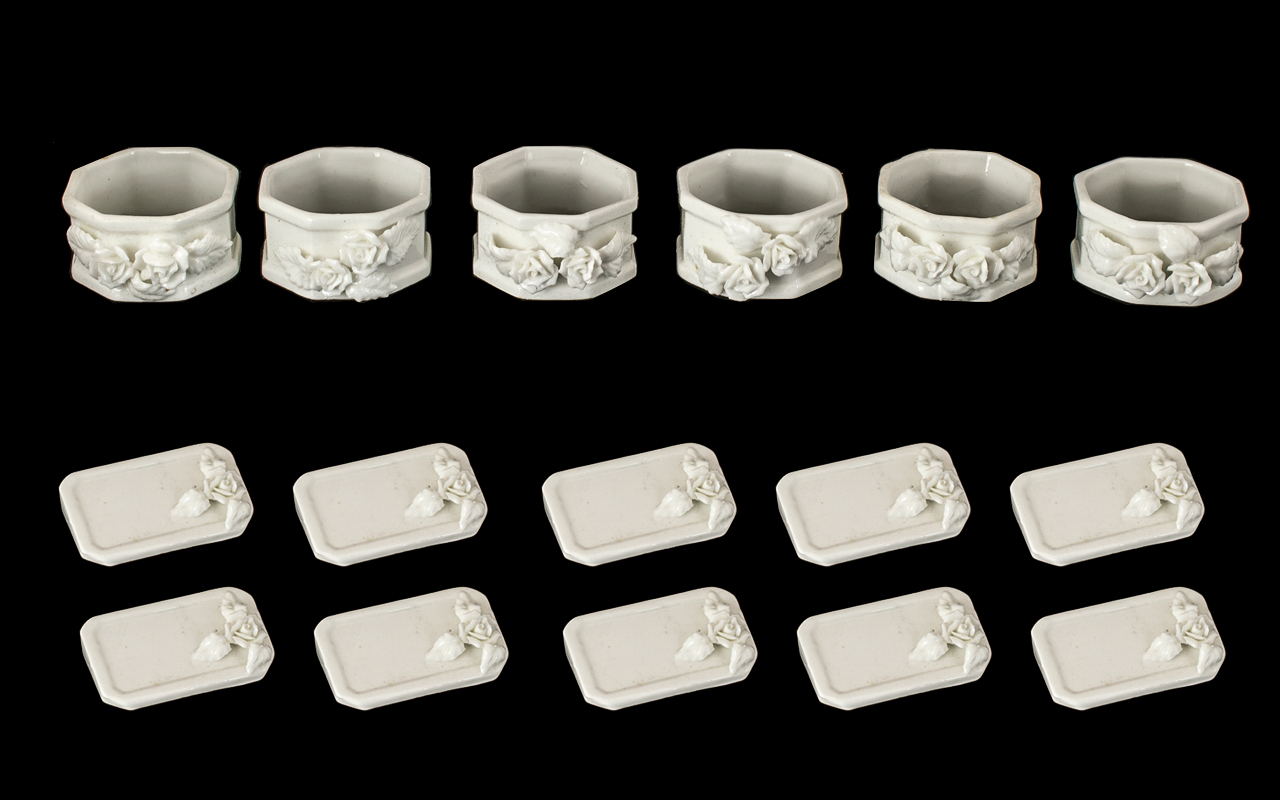 Twelve Porcelain Menu Holders in card box (unused), - Image 2 of 2
