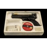 Webley Tempest .22 Air Pistol in original box with instructions, working order.