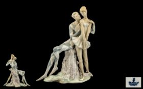 Lladro Large and Impressive 'Idyl', model no.1017, issued 1969 - 1991; 14.