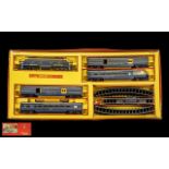 Tri-Ang Electric 00 Gauge Model Railways RS 14 Train Set with blue Trans-Continental diesel