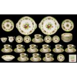 Shelley 'Dubarry' Tea Service No. 13396, Bone China set comprising milk jug 3.