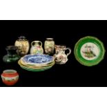 Collection of Pottery & Porcelain comprising: Mason's 'Mandalay' pattern jug 5.