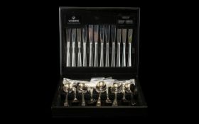 Boxed Set of Viners Viscount Cutlery. 44 piece canteen service for six.