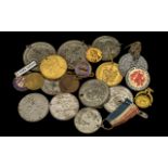 Bag of 20 Assorted Medallions, Coronation, Jubilee, County Council Medals, etc.