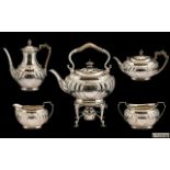 Victorian Period Hall & Co. Superb Quality 5 Piece Tea & Coffee Service of wonderful proportions/
