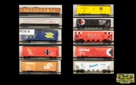 Model Power- Good Quality Collection of N Scale Model Freight Cars,