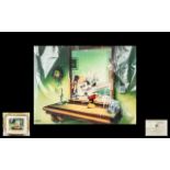 Walt Disney Company Ltd Edn No 333/350 Hand Inked and Hand Painted Cel of 'Thru The Looking Glass'