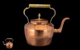 Large Antique Copper Kettle of typical form,