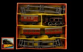 Hornby Tinplate 0 Gauge Clockwork Tank Passenger Train Set No.41 by Meccano Co.