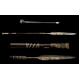 Zulu Early 19th Century Superb, Heavy Bladed Short Assegai Stabbing Spear,