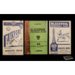 Blackpool Football Club Official Programmes from 1955 to 1965; 35 official programmes in total,