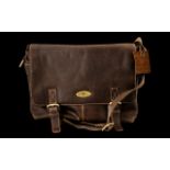 Genuine Leather Lakeland Satchel by Rowallan. Brown leather satchel, as new condition, rrp £160.
