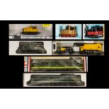 Collection of N Scale Model Locomotives, assorted makes and models,