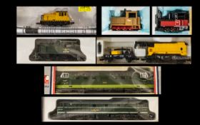 Collection of N Scale Model Locomotives, assorted makes and models,