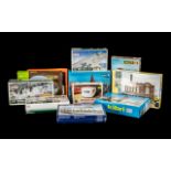 A Collection of Boxed Railway Related Accessories to include Kibri N 7364 theme city centre,