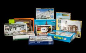 A Collection of Boxed Railway Related Accessories to include Kibri N 7364 theme city centre,