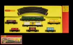 Hornby Railways 00 Gauge Scale Model R57 Freightmaster Set containing electric locomotive, 6 wagons,